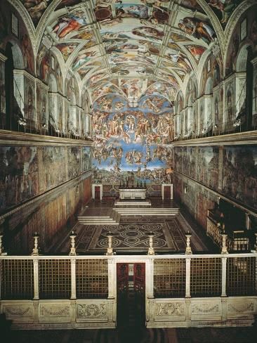 Photo: Sistine Chapel Ceiling and Last Judgment by Michelangelo Buonarroti :in