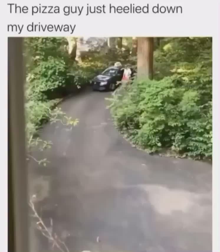 To be fair that's the perfect driveway for that.