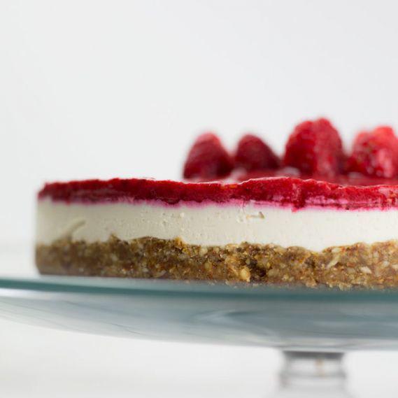 Raspberry Vegan Cheesecake