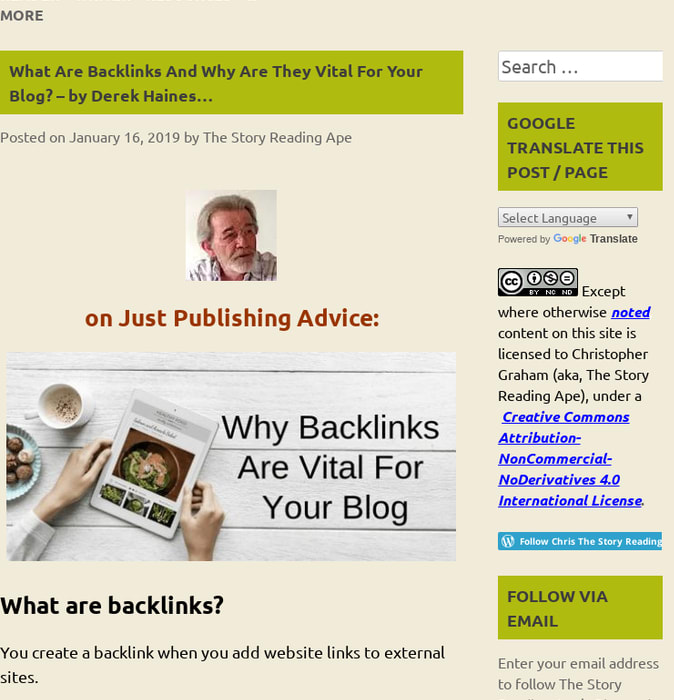 What Are Backlinks And Why Are They Vital For Your Blog? – by Derek Haines…