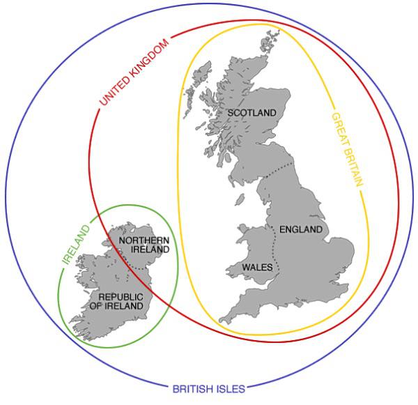 A cool guide of the British Isles because it makes me said when people from England get this wrong.