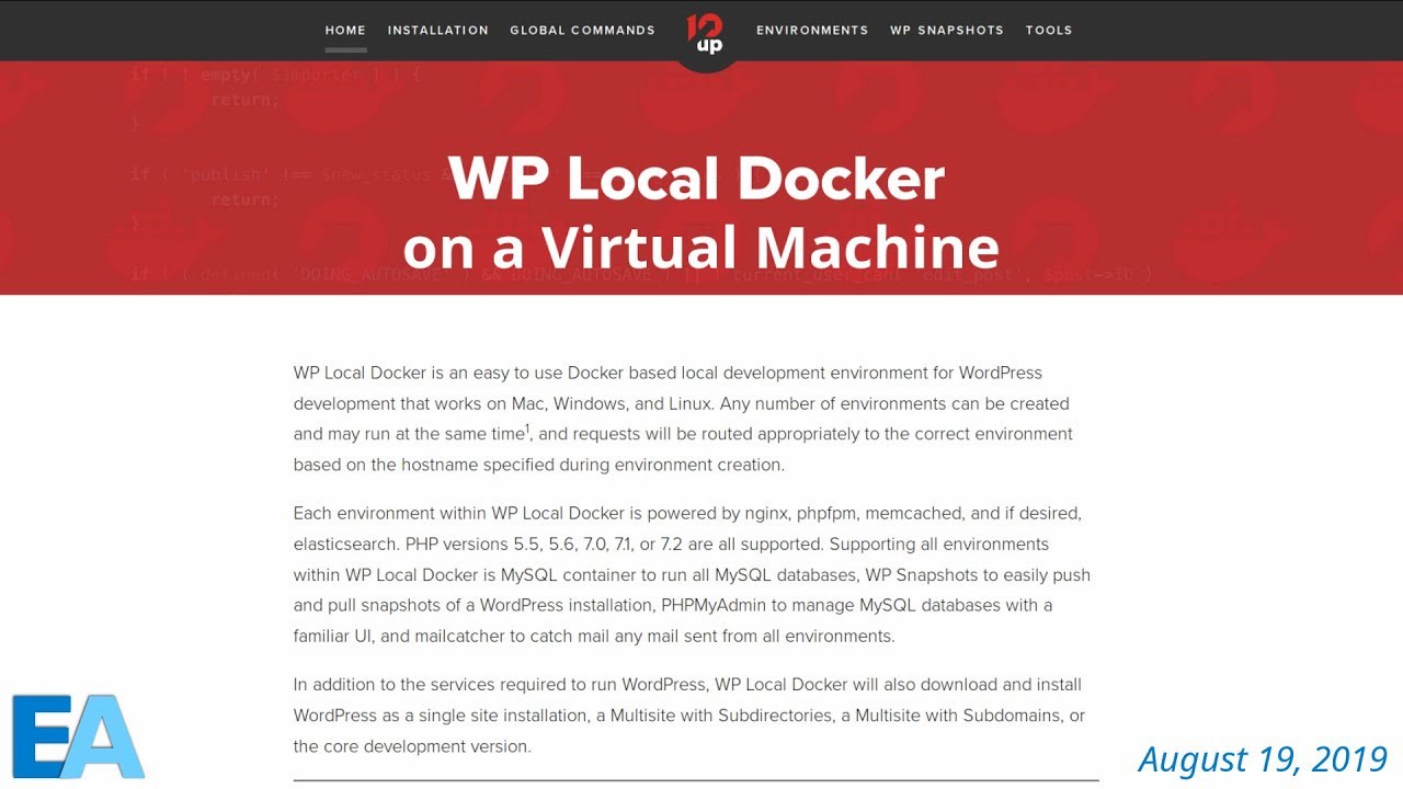 Local WordPress with WP Local Docker running in a VM