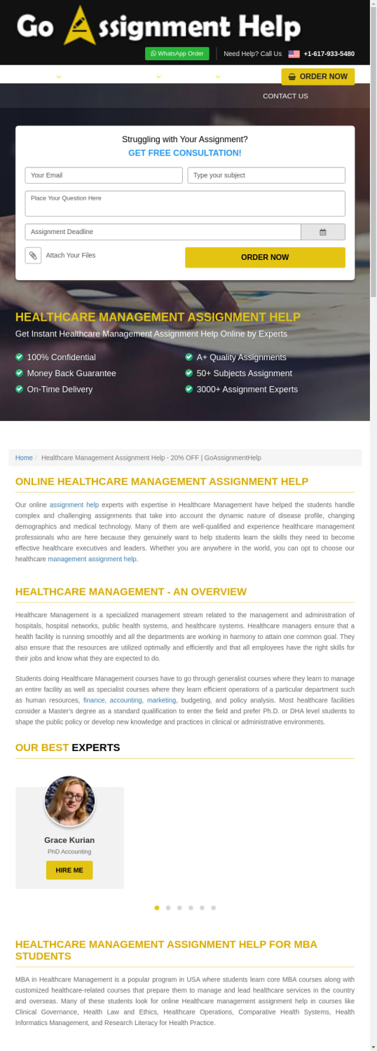 Healthcare Management Assignment Help - 20% OFF