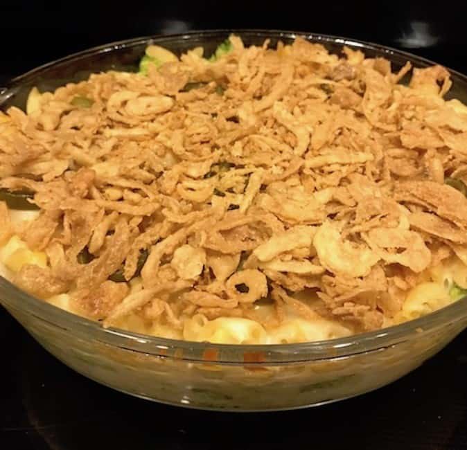 Mac and Cheese with Ham Casserole