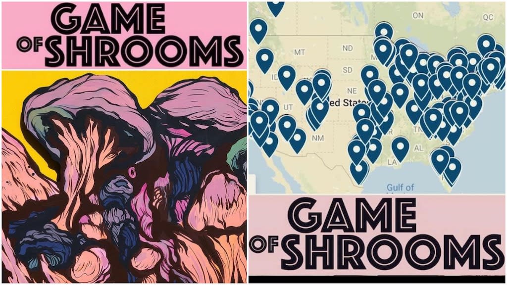 Game of Shrooms 2021, A Scavenger Hunt For Mushroom Art Hidden by Artists Around the World