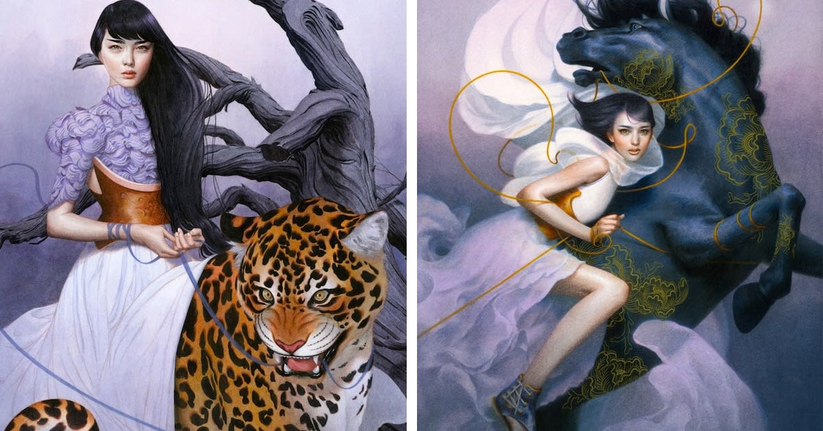 Artist Illustrates the Adventures of Female Giants and Their Fierce Companions