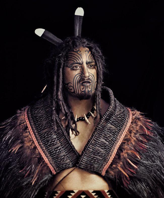 Maori Man of New Zealand.