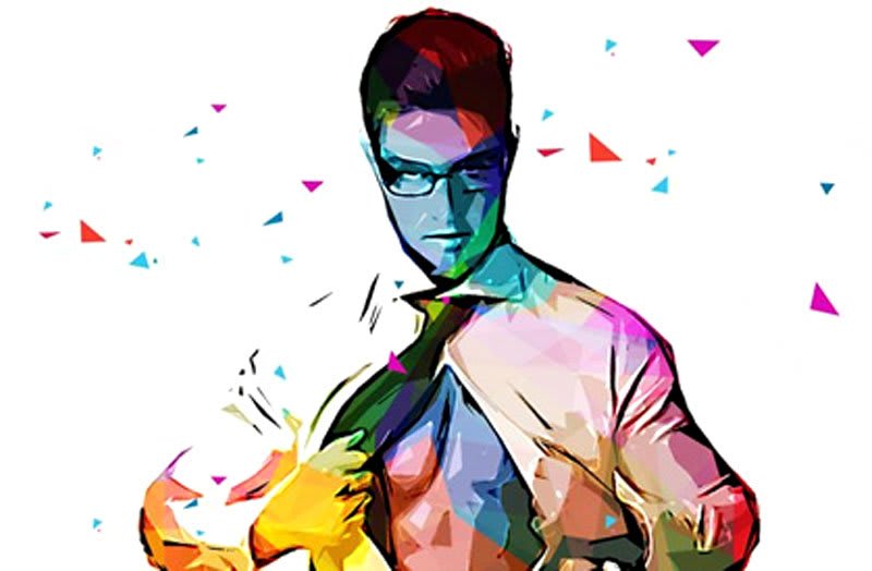 Colorful Polygon Art Effect Photoshop Action