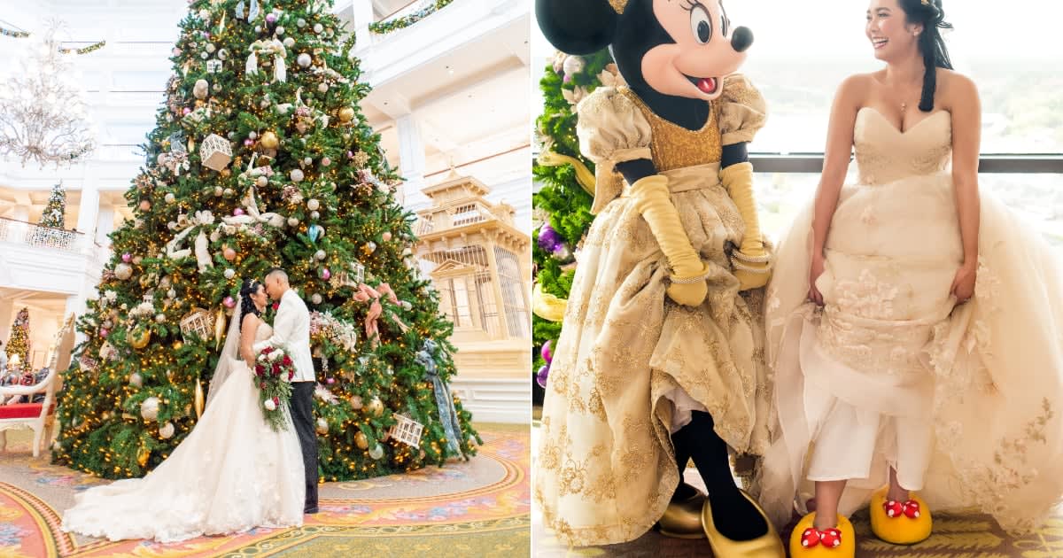 This Couple Had a Christmas Eve Wedding at Disney World, and the Cute Factor Is Off the Charts