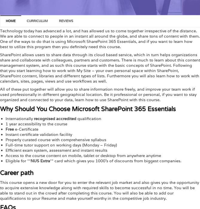 Microsoft SharePoint 365 Essentials
