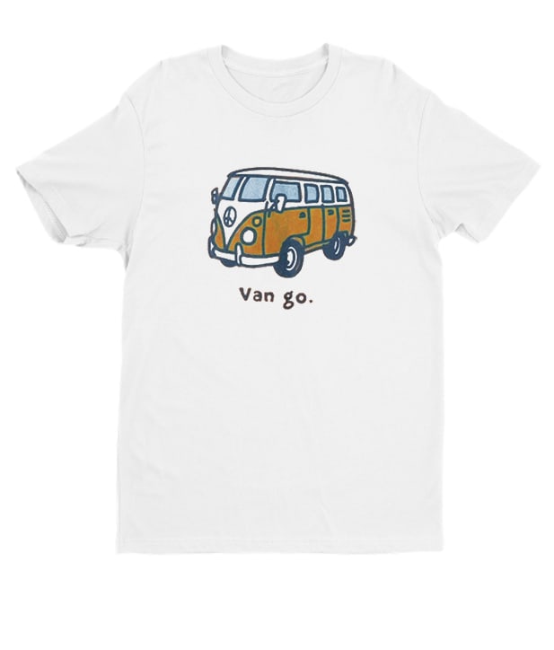 Van Go VW Bus Vibrant T-shirt
