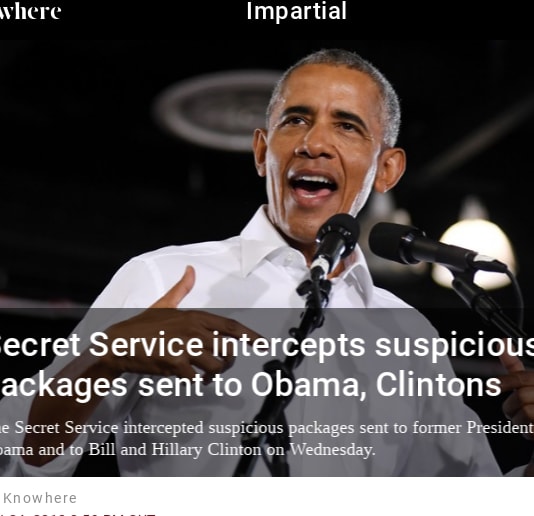 Secret Service intercepts suspicious packages sent to Obama, Clintons