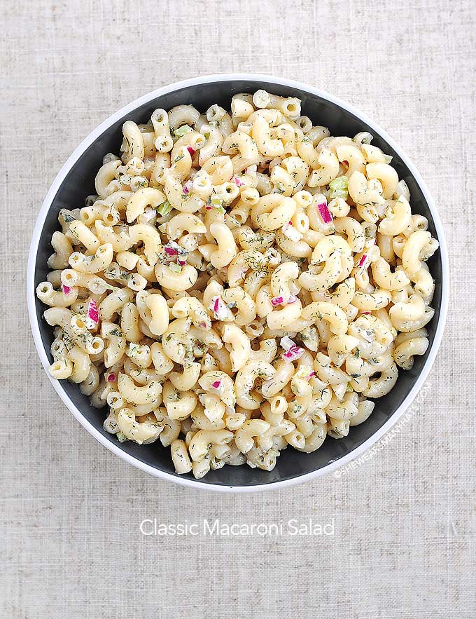 Picnic season is right around the corner. 😊☀️ Classic Macaroni Salad Recipe
