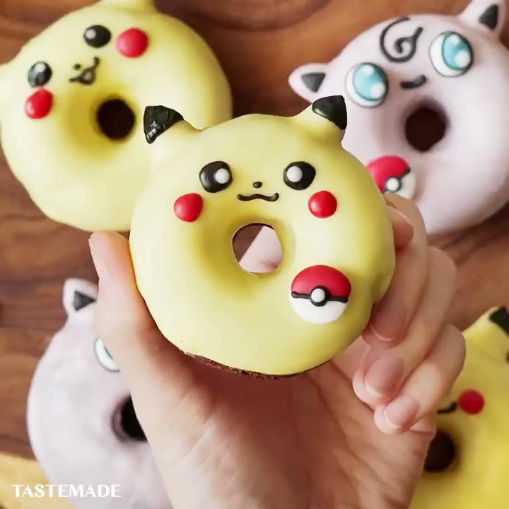 Could you bear to eat an adorable Pikachu donut? 🥺