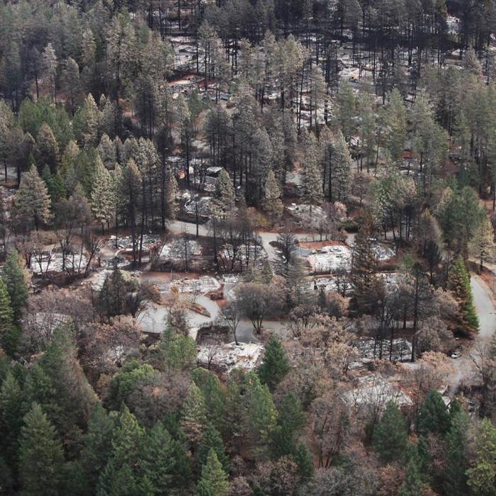 What the Blaze Left Behind: An Aerial View of the Camp Fire, One Month Later
