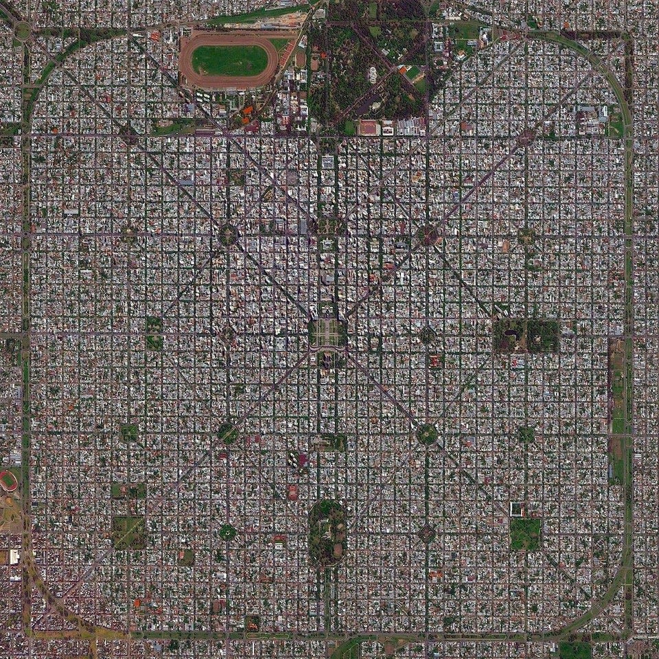 The layout of this city