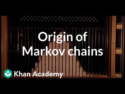 Origin of Markov chains