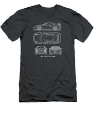 911 Gt3 Rs Blueprint-White Mens T-Shirt women T-Shirt tees top