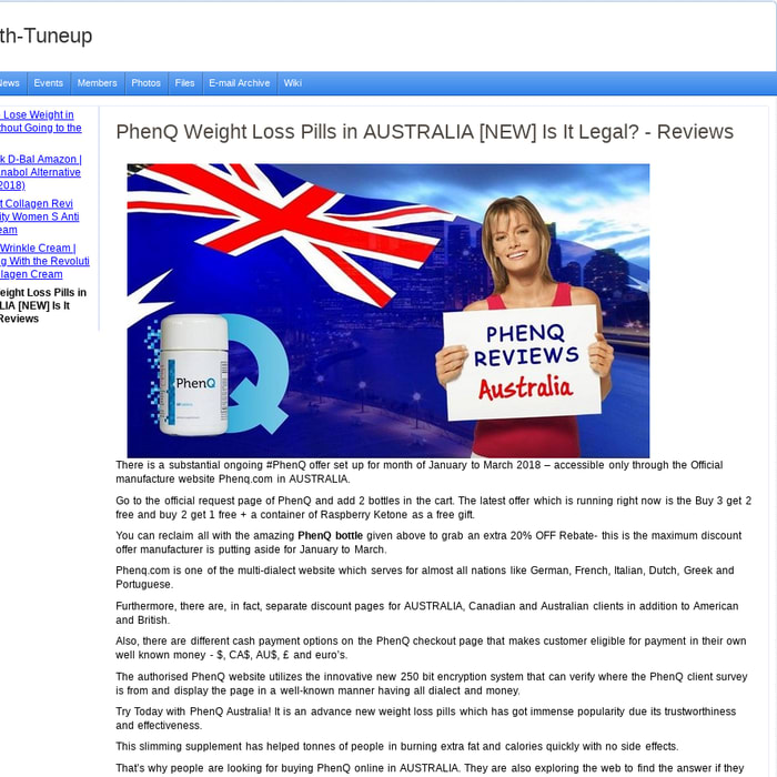PhenQ Weight Loss Pills in AUSTRALIA [NEW] Is It Legal? - Reviews : Health-Tuneup