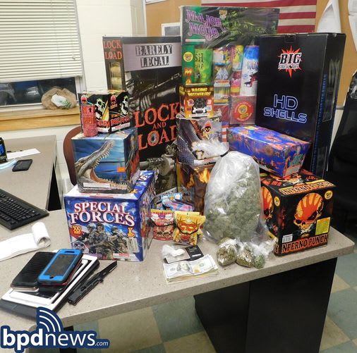 Quincy man arrested on drug and gun charges after traffic stop; fireworks seized