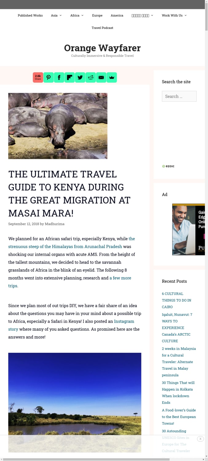 The Ultimate Travel Guide to Kenya During the Great Migration at Masai Mara!
