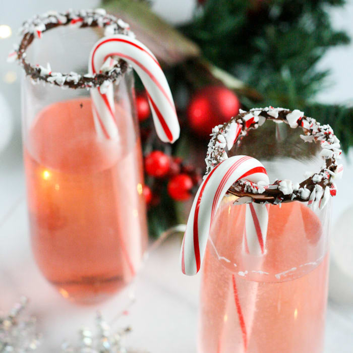 Peppermint Bark Mimosa - Simple, Sassy and Scrumptious