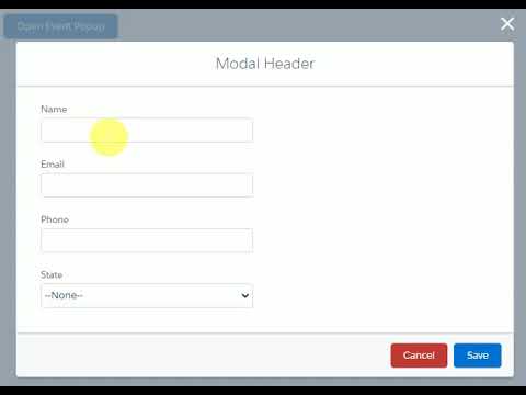 How to display a Modal/Popup on click button using aura method in Salesforce lightning component