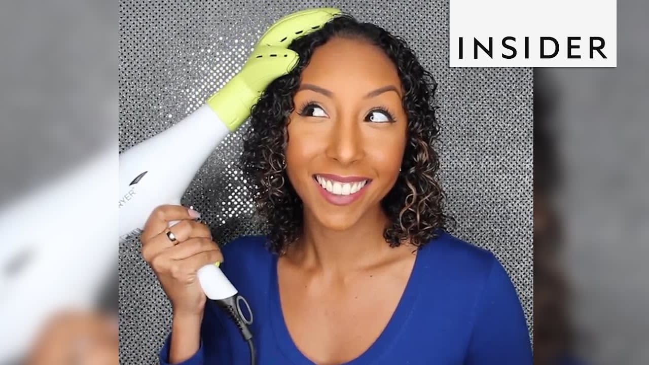 Devacurl's funky hairdryer will give your perfect curls for days