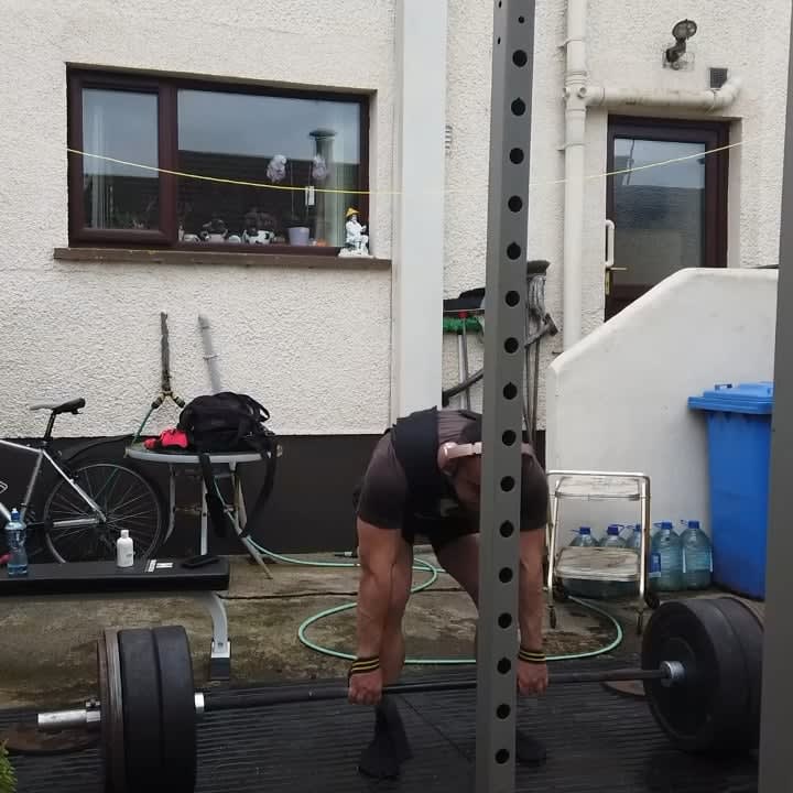 240kg for 5 reps strongman style deadlift PR - trying to win top 3 at my first deadlift competition showing vegans can be just as strong! 18 years old