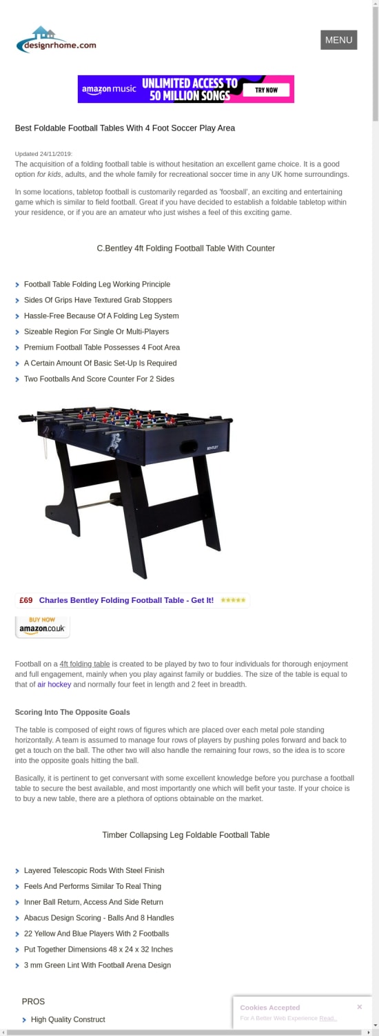 Best Folding Football Tables For Home Game Fun UK Top 10