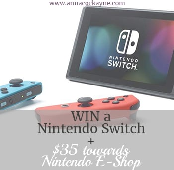 WIN a Nintendo Switch+ $35 towards Nintendo Eshop