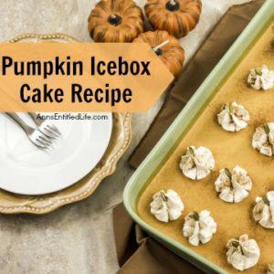 Pumpkin Icebox Cake Recipe