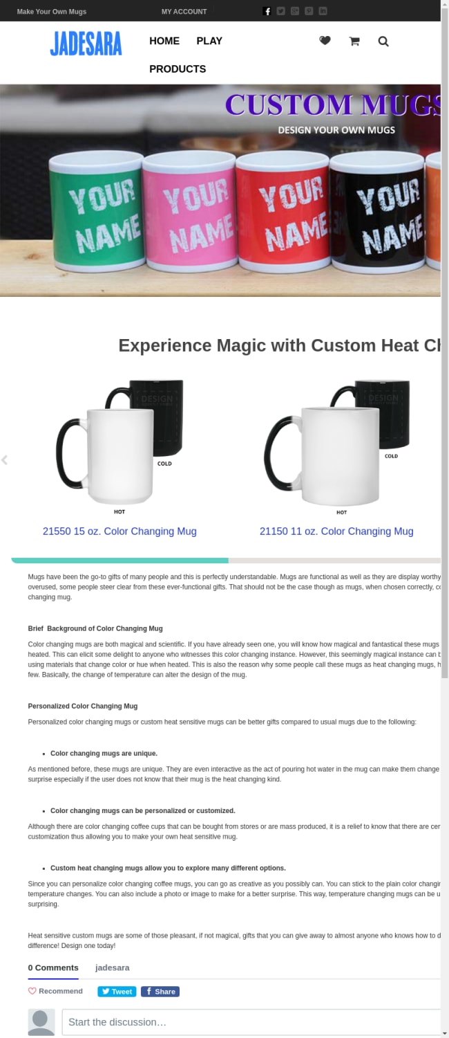 Custom magic mug - Personalized mugs that change with heat