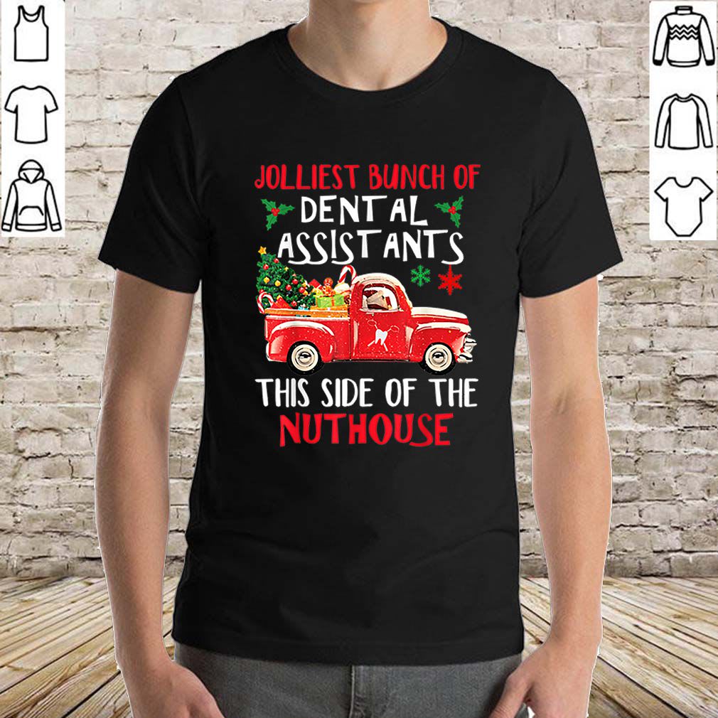 Jolliest Bunch Of Dental Assistants Nuthouse Merry Christmas shirt