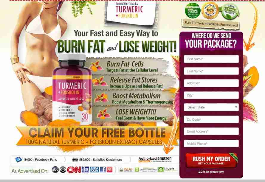 Turmeric Forskolin Advanced Weight Loss : Quick Fat Burner, Side Effects