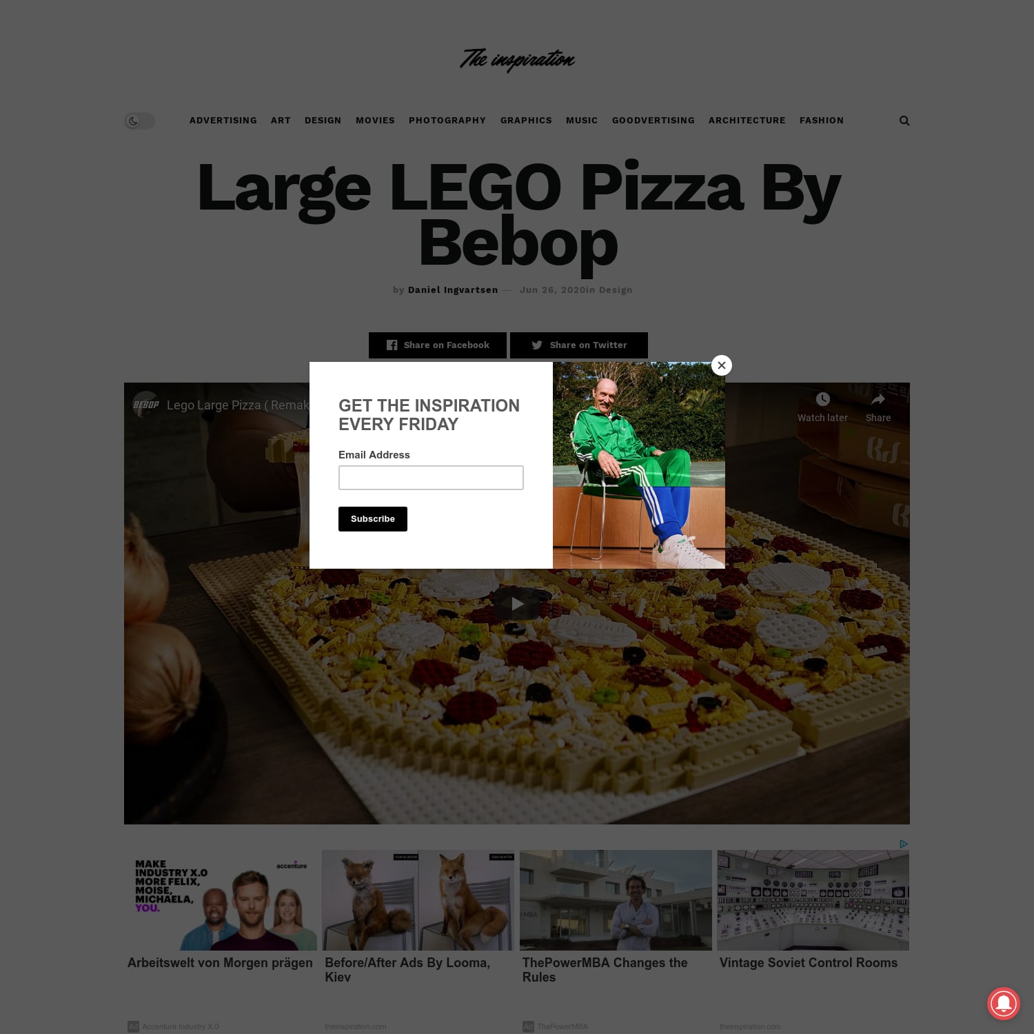 Large LEGO Pizza By Bebop