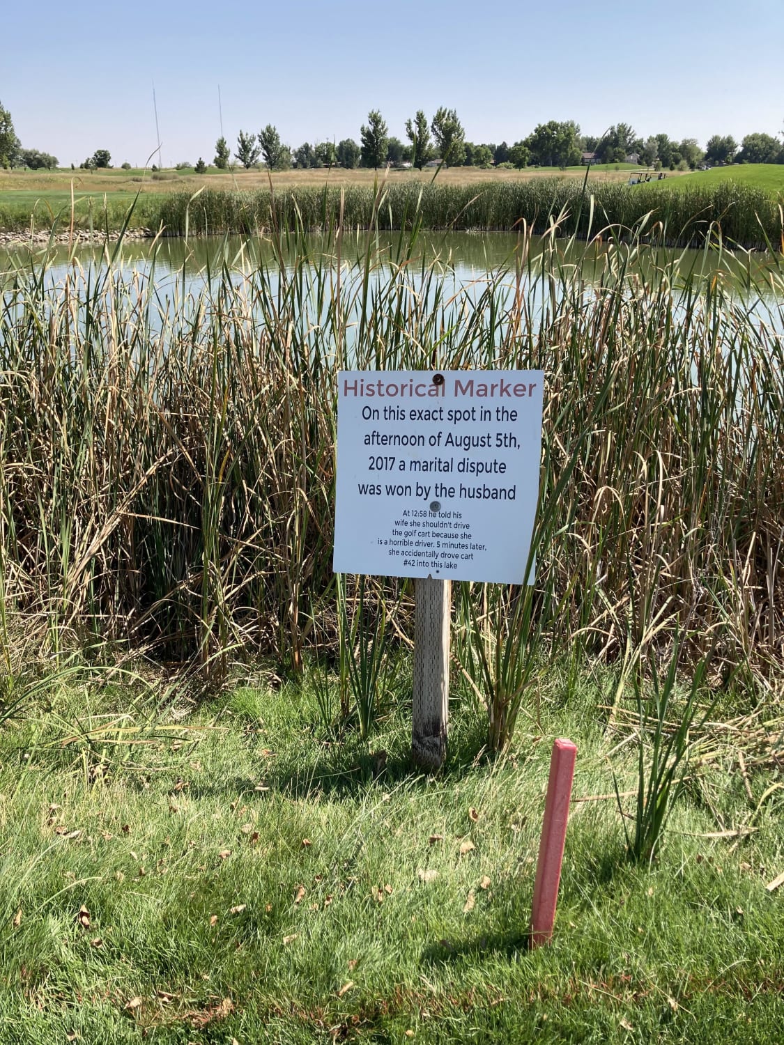 Historical marker I saw while golfing yesterday