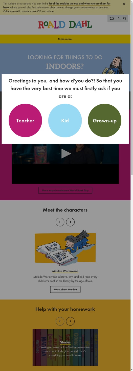 The Official Roald Dahl Website - Kids