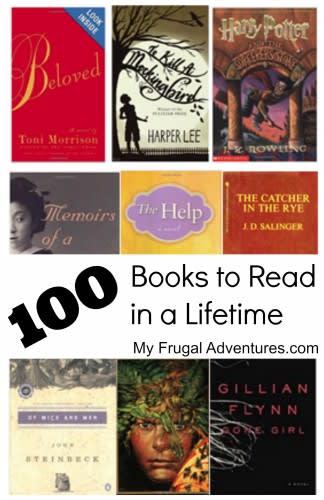100 Amazing Books to Read in a Lifetime - My Frugal Adventures