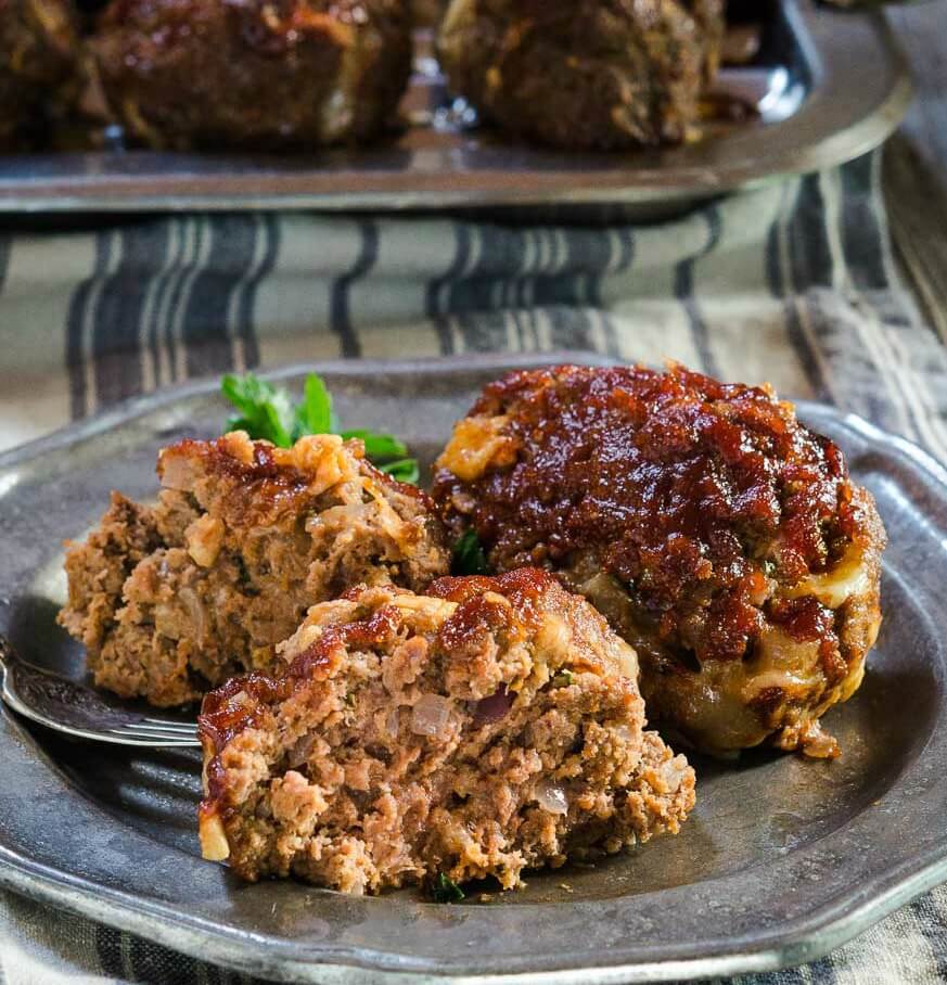 Lightened-up Cheesy Meat Loaf Minis Recipe