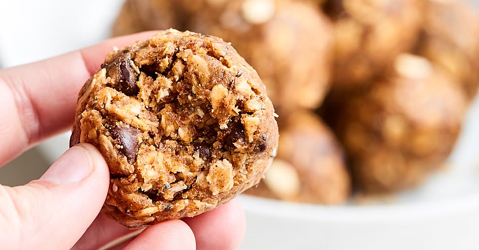 Almond Butter Energy Bites Recipe - No Bake, Vegan, Gluten Free