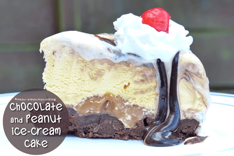 Chocolate + Peanut Ice-Cream Cake