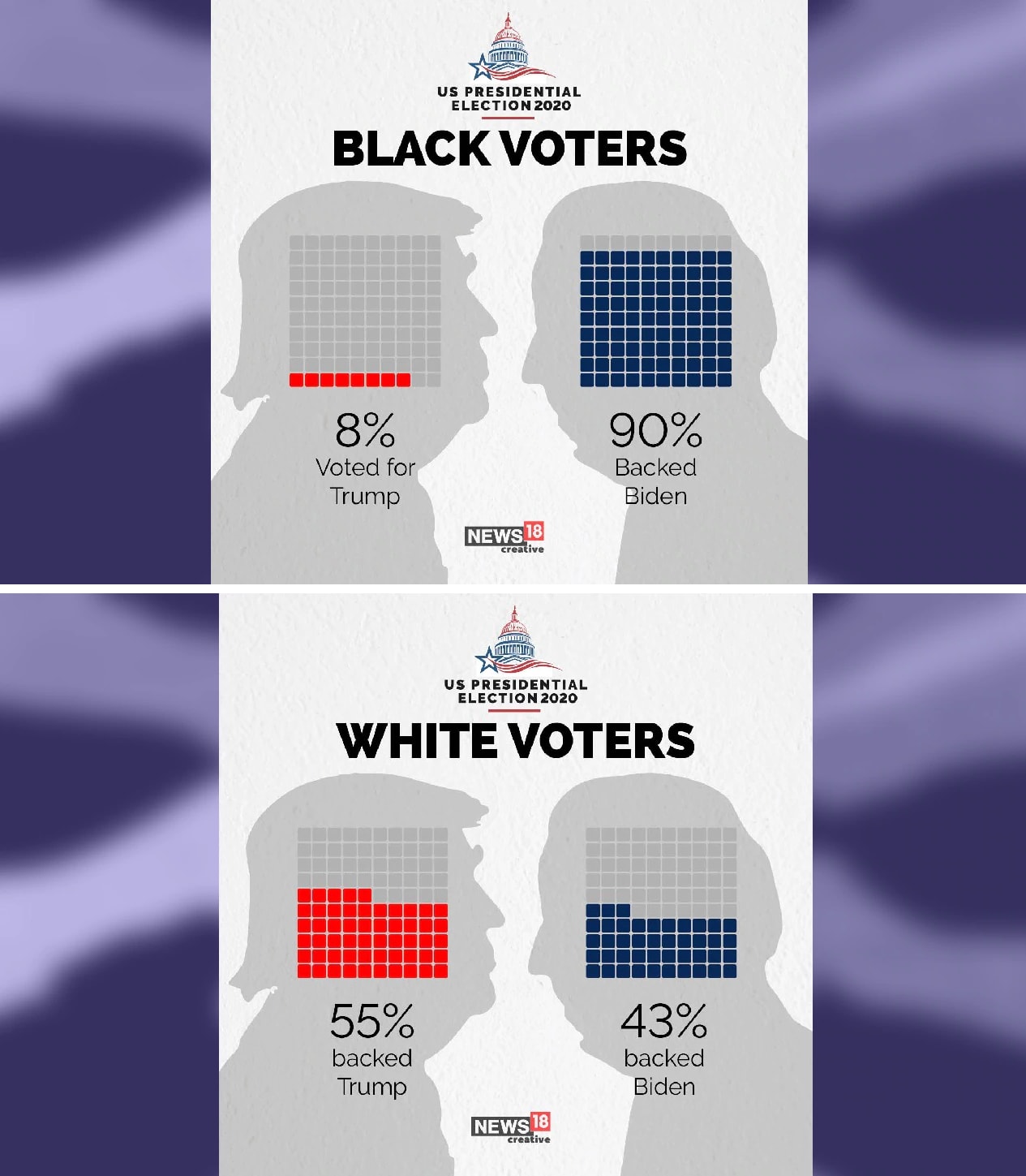 How people voted in 2020 by race