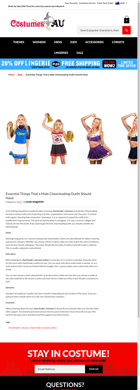 Blog - Essential Things That a Male Cheerleading Outfit Should Have