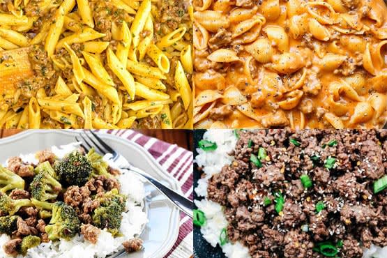Recipes with ground beef . Perfect weeknight meal