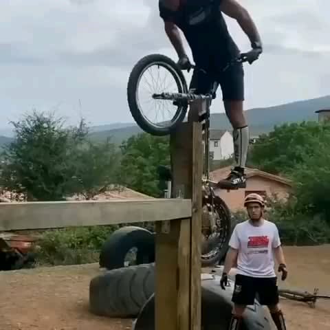 Impossible mtb bike stunt..