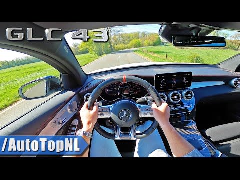 2020 MERCEDES AMG GLC 43 Coupe POV Test Drive by AutoTopNL