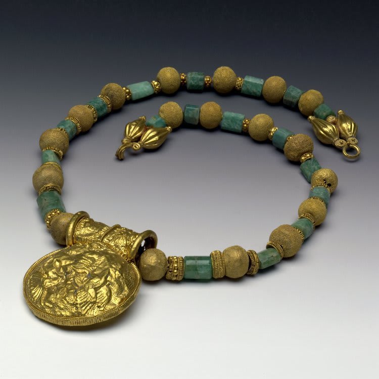 Etruscan Gold Necklace, 5th - 3rd Century BC, Tuscany (Etruria).