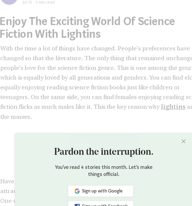 Enjoy The Exciting World Of Science Fiction With Lightins