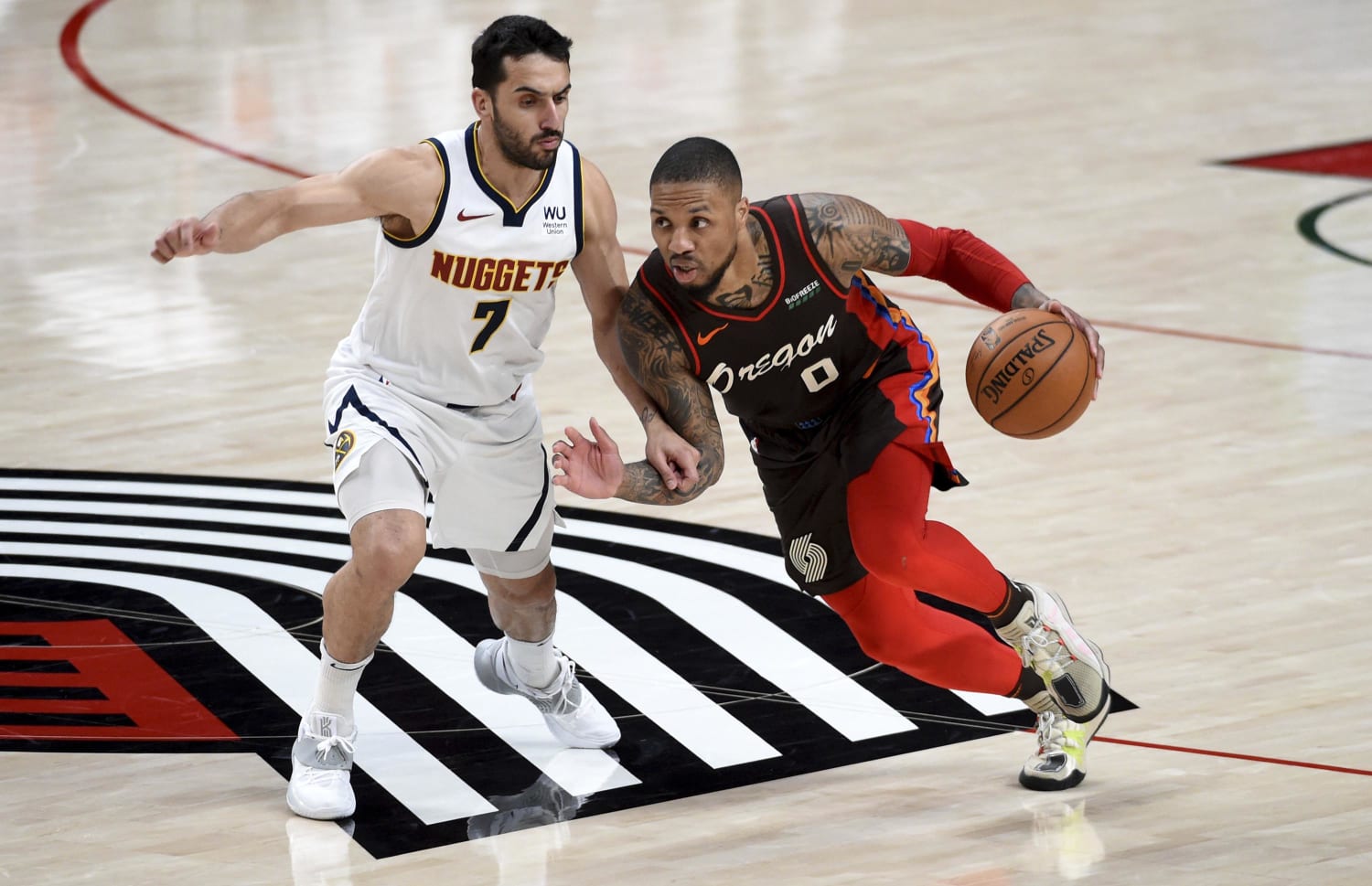 Blazers beat Nuggets 132-116, secure 6th seed for playoffs